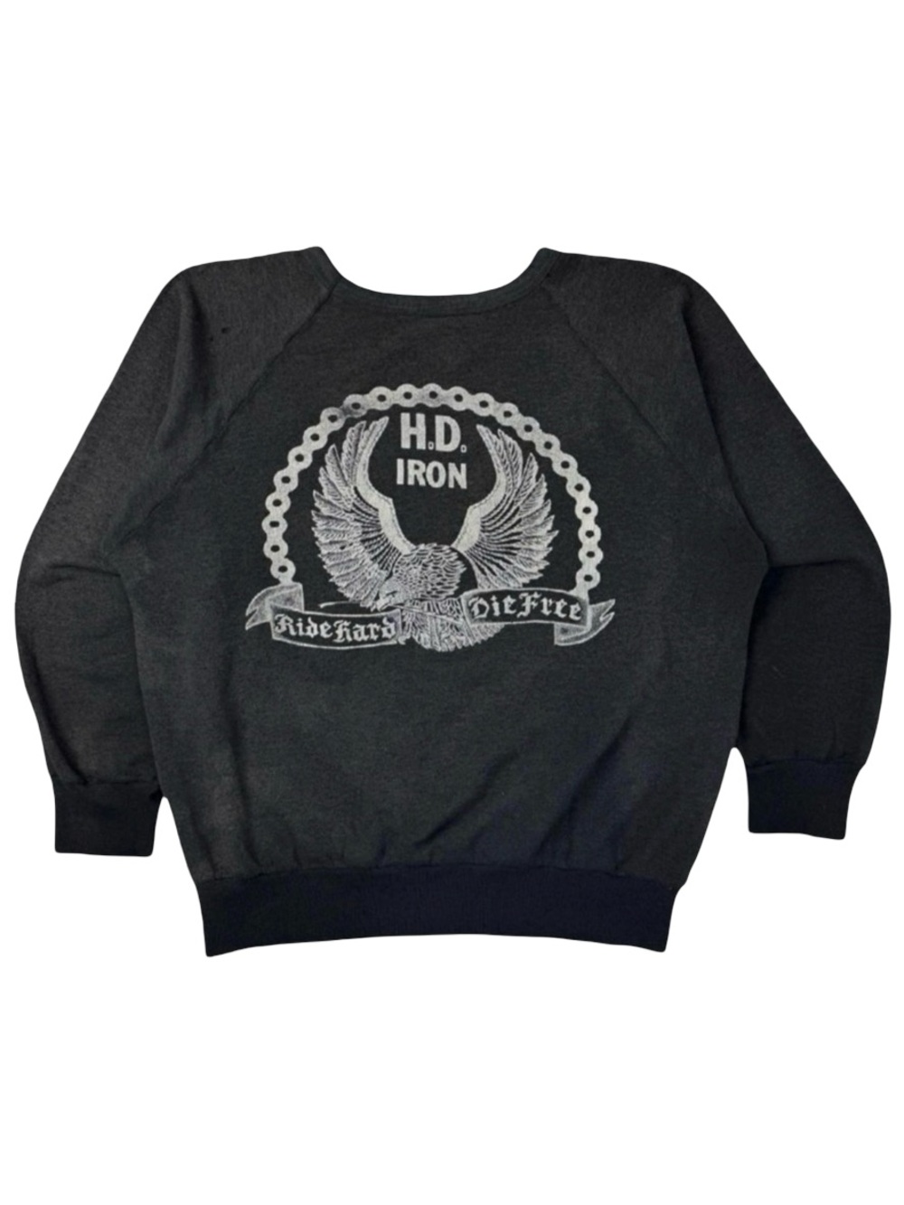 Vintage ‘80s Harley Davidson Canada’s Finest Old Harley’s And Cold Beer Crewneck - Picture 2 of 9